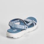 Sandalia deportiva walking brillos azul UTWO