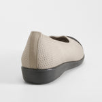Bailarina knit beige y negra COMFEET