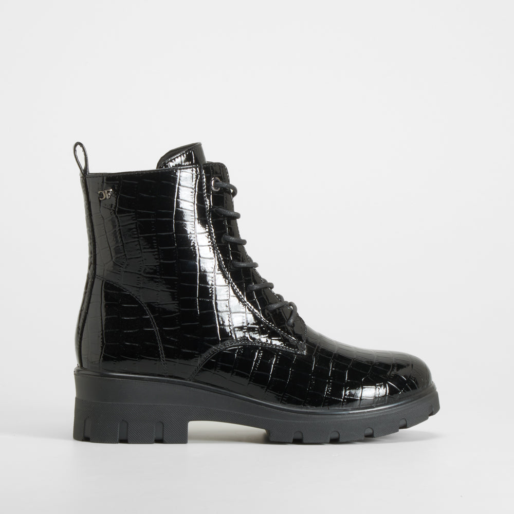 Botín cordón Soft Insock negro COMFEET
