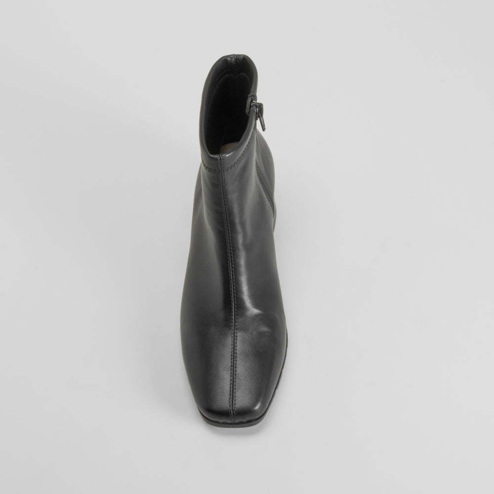 Botín tacón Double Fit elástico negro COMFEET