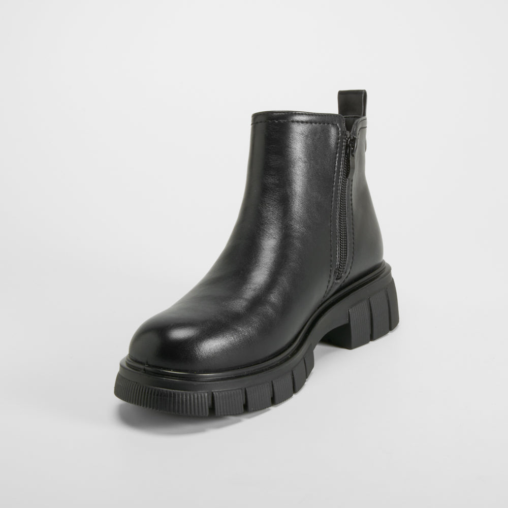 Botín cremallera vestir Soft Insock negro COMFEET