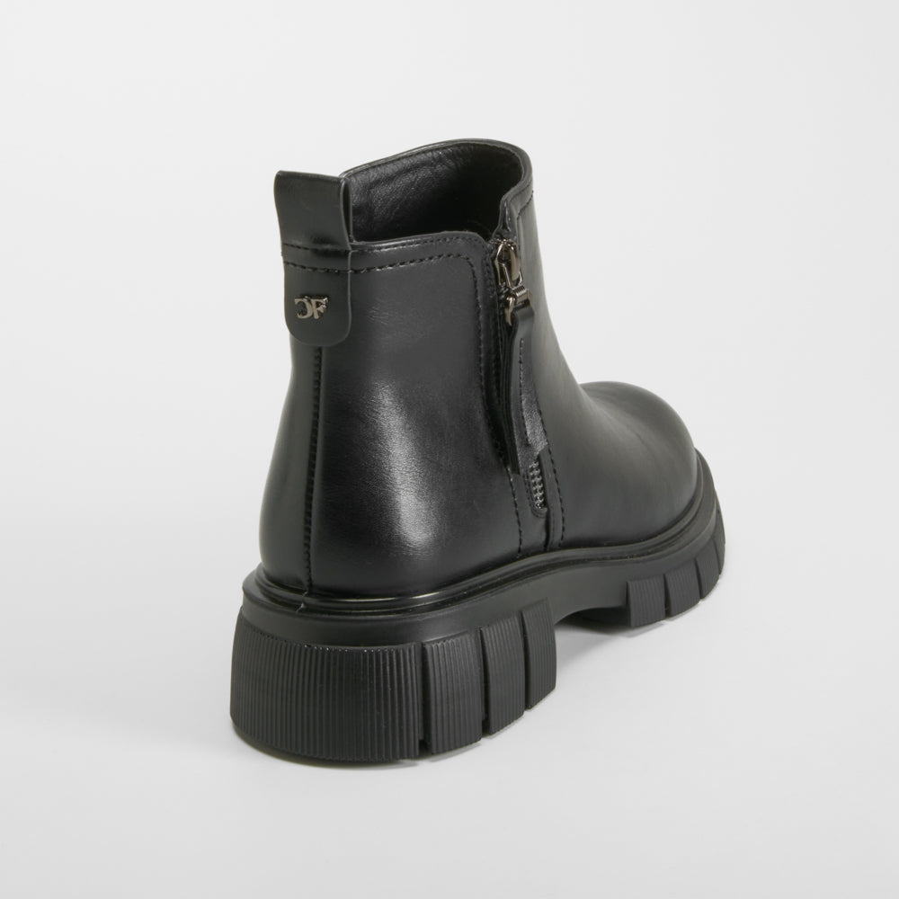 Botín cremallera vestir Soft Insock negro COMFEET