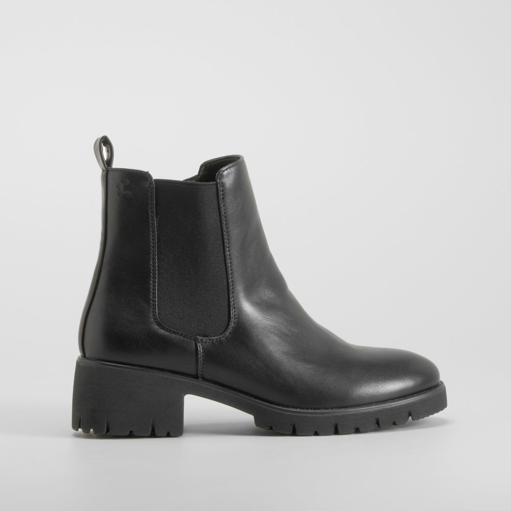 Botín tacón chelsea Shock Absorber negro COMFEET