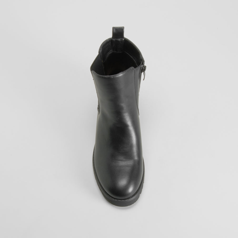 Botín tacón chelsea Shock Absorber negro COMFEET