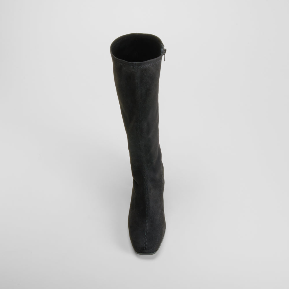 Bota tacón Double Fit elástico negra COMFEET