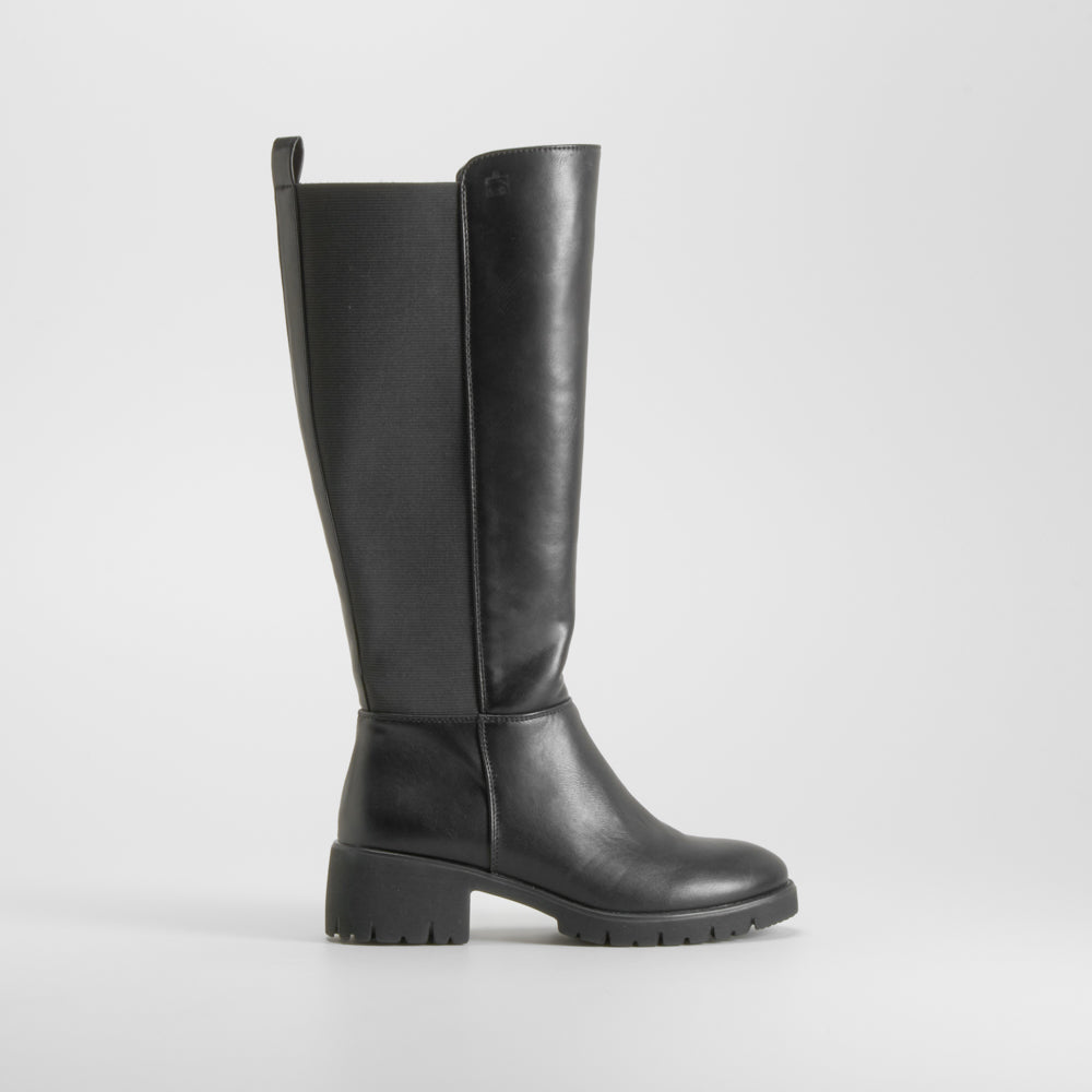 Bota tacón dentado Shock Absorber negra COMFEET