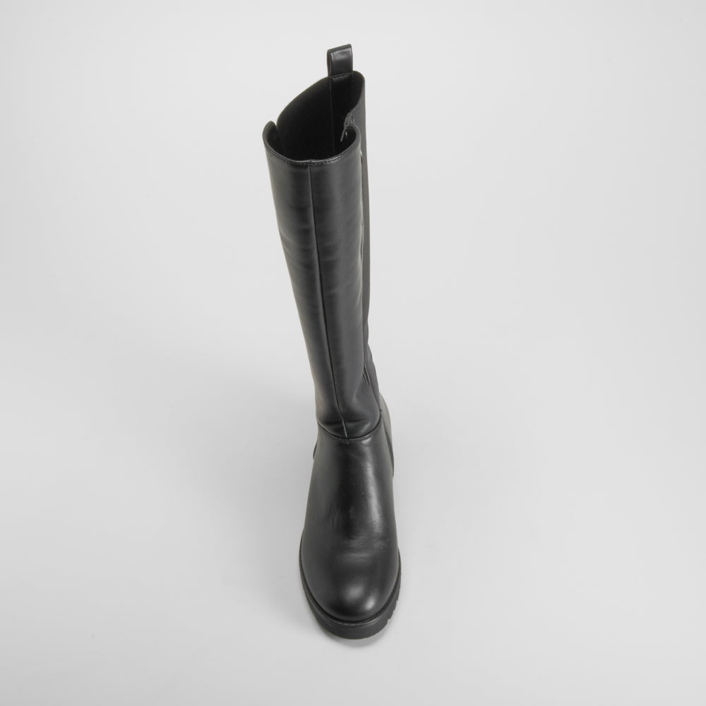 Bota tacón dentado Shock Absorber negra COMFEET