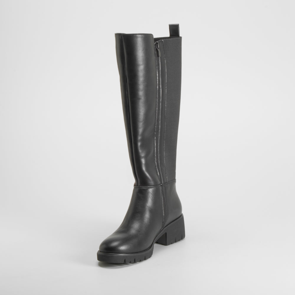 Bota tacón dentado Shock Absorber negra COMFEET