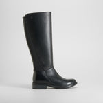 Bota alta piel negra FOSCO