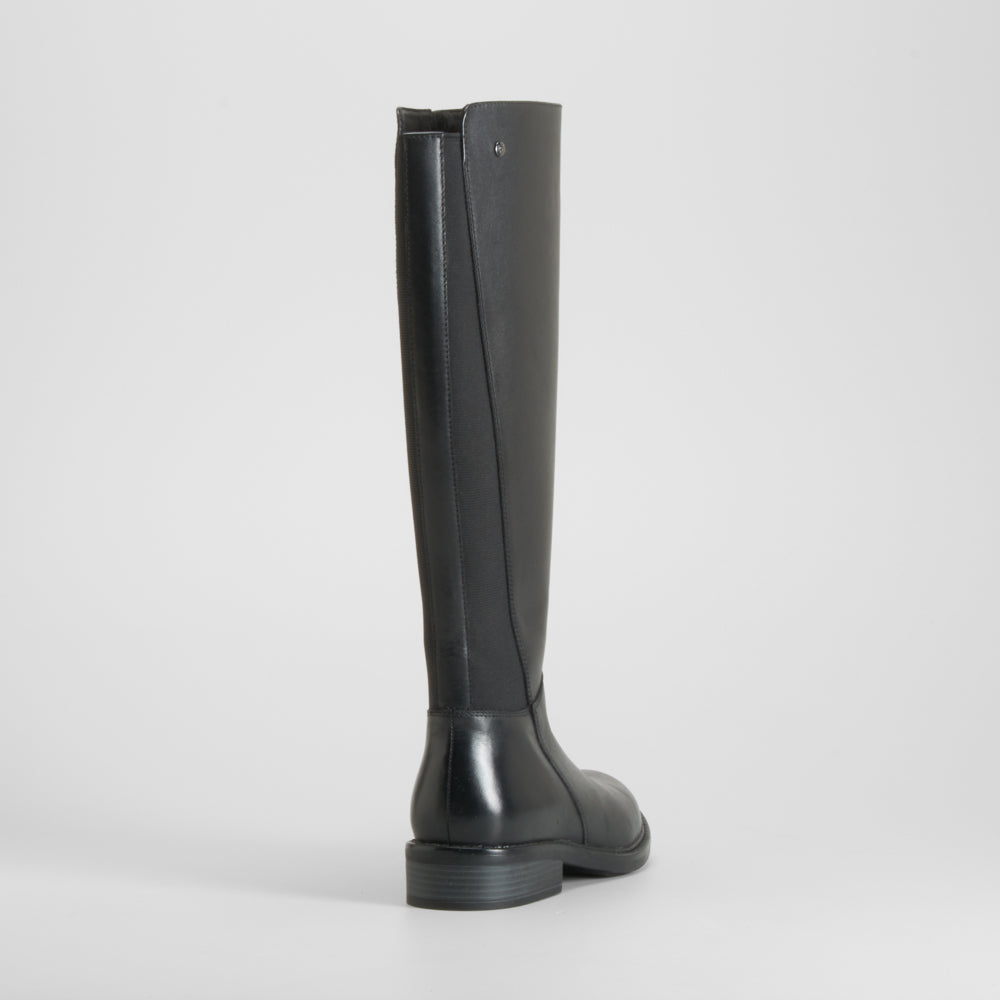 Bota alta piel negra FOSCO