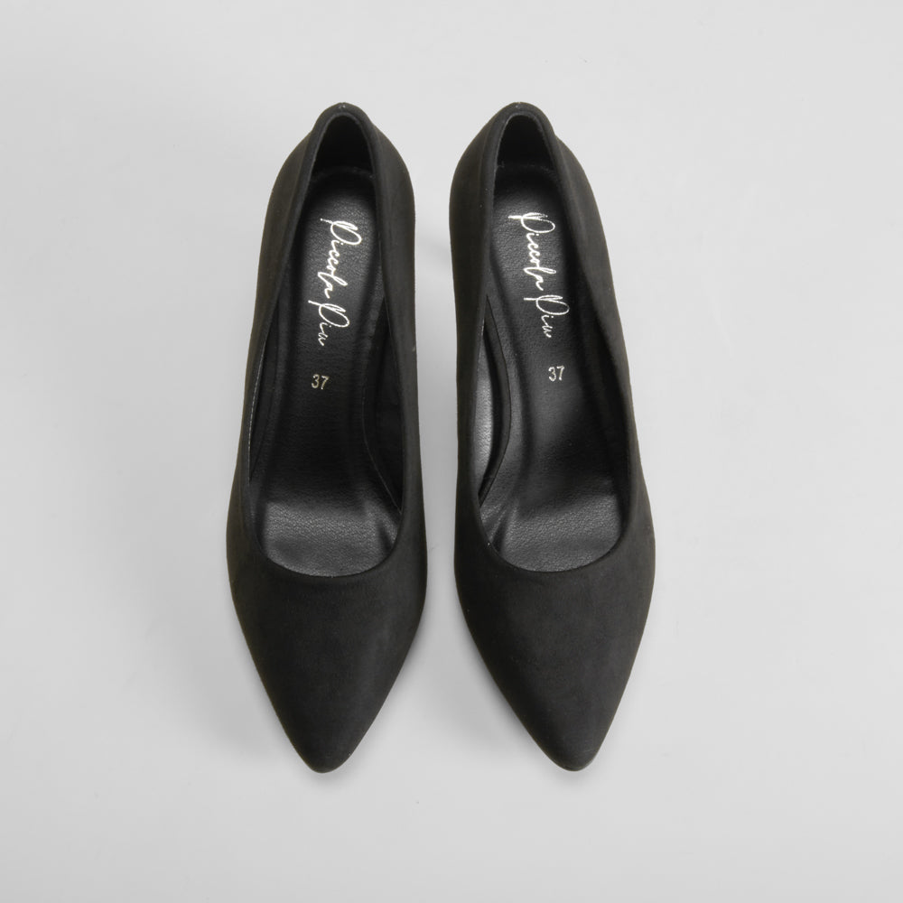Zapato salón de tacón negro PICCOLA PIU
