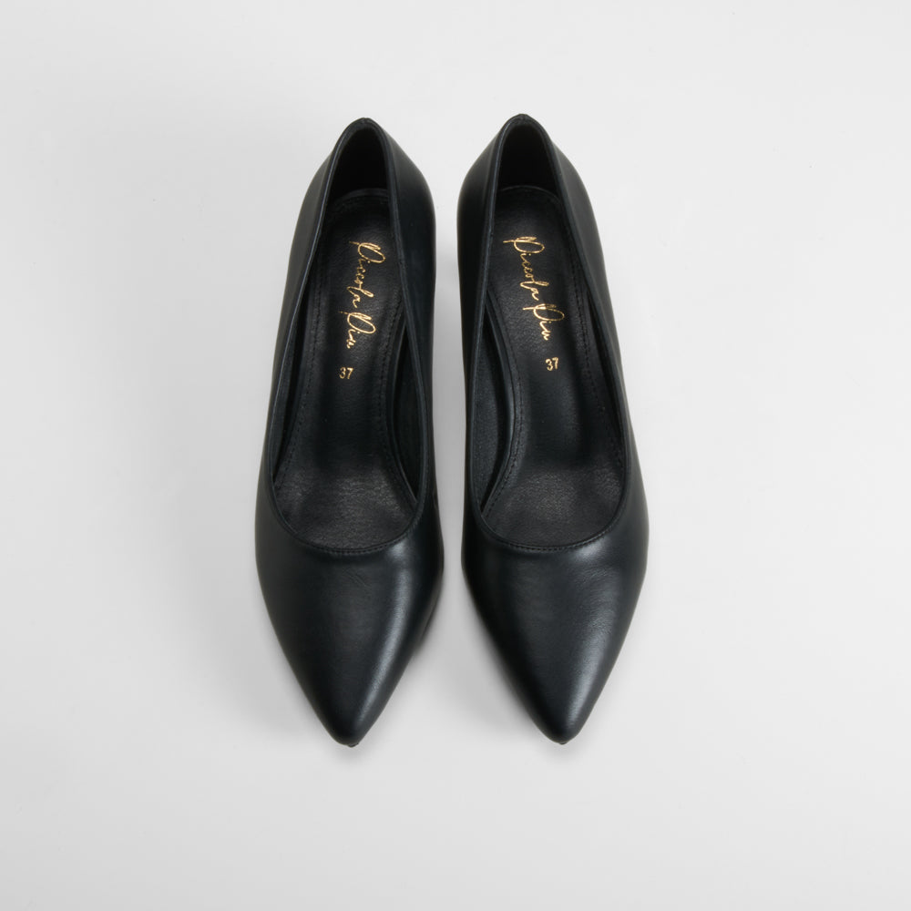 Zapato tacón chupete negro PICCOLA PIU
