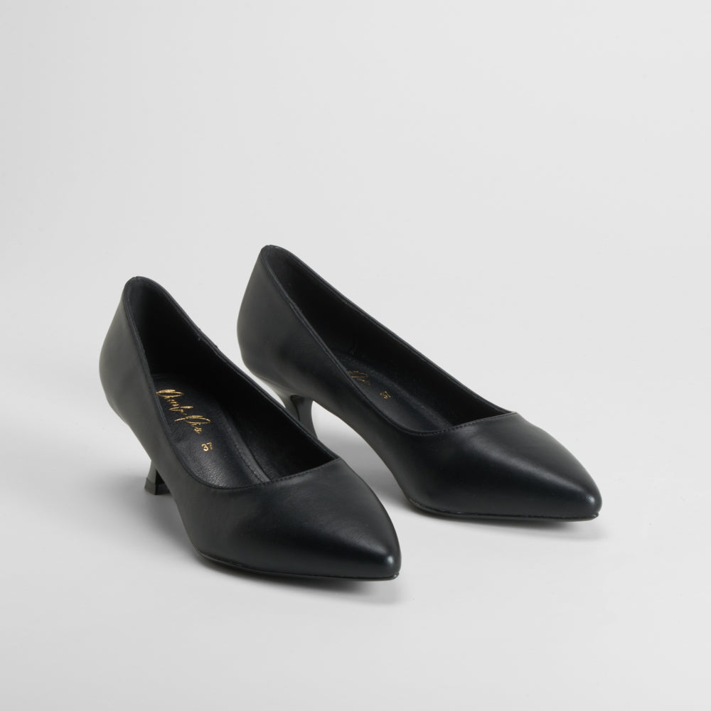 Zapato tacón chupete negro PICCOLA PIU