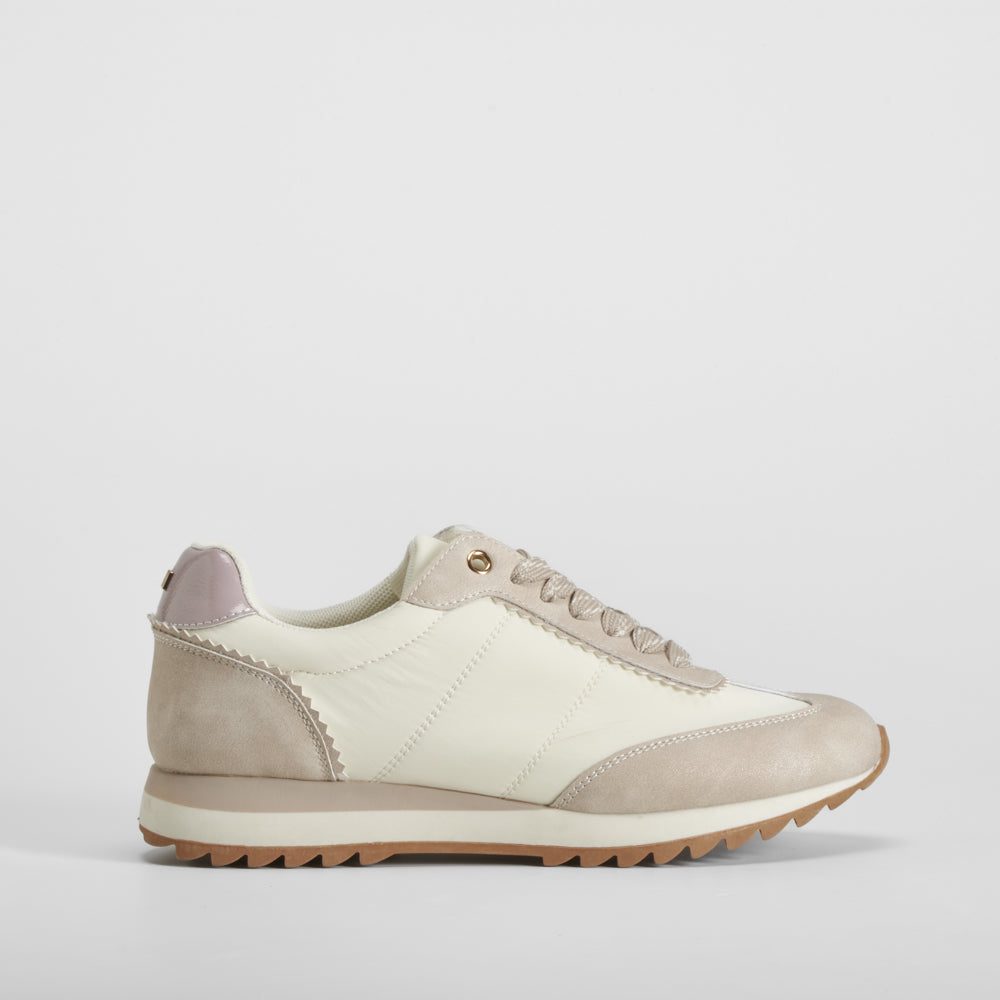Deportiva casual nylon beige PICCOLA PIU