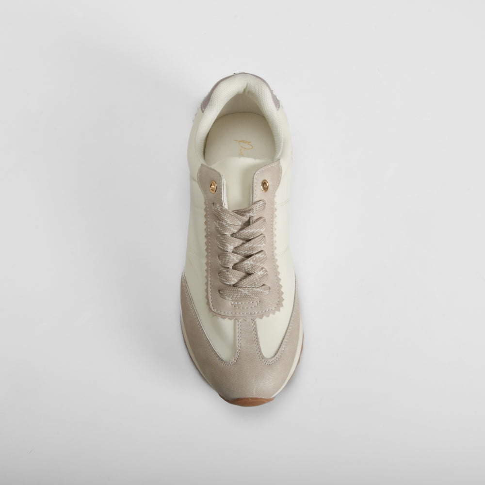 Deportiva casual nylon beige PICCOLA PIU