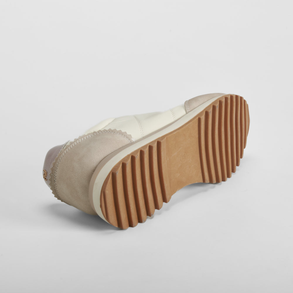 Deportiva casual nylon beige PICCOLA PIU