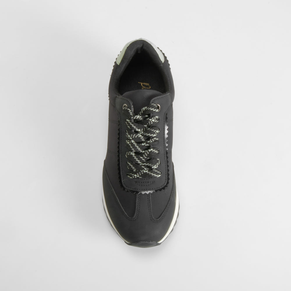 Deportiva casual nylon negra PICCOLA PIU