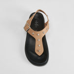 Sandalia bio tachuelas beige PICCOLA PIU