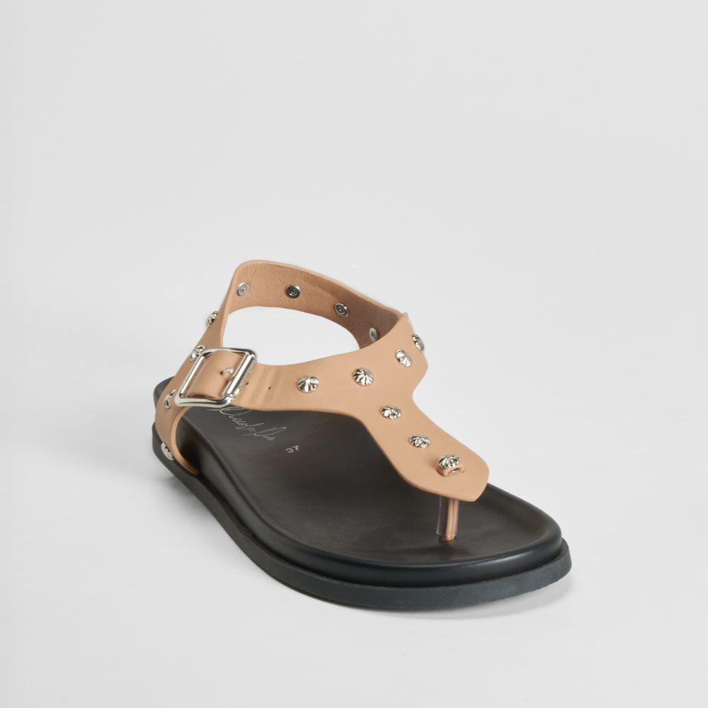 Sandalia bio tachuelas beige PICCOLA PIU