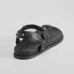 Sandalia bio tachuelas negra PICCOLA PIU