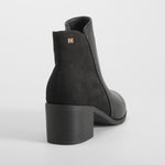 Botín tacón combinado negro PICCOLA PIU