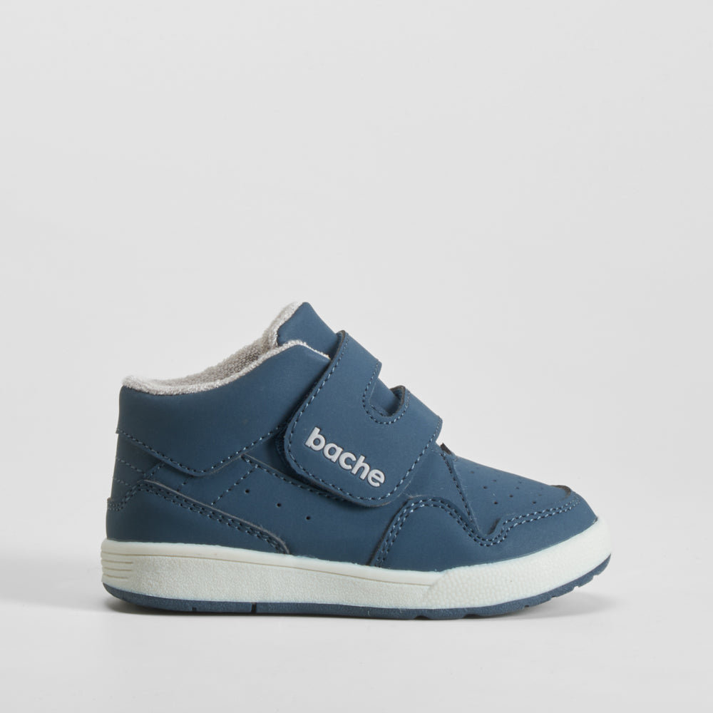 Deportiva alta velcro bebé azul marino BACHE