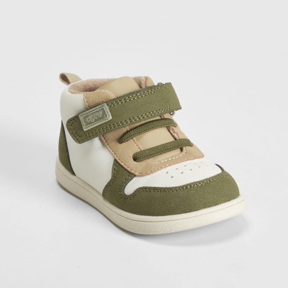 Deportiva alta barefoot bebé marrón COMFEET