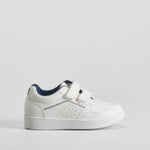 Deportiva con velcro bebé blanca y azul UTWO