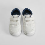 Deportiva con velcro bebé blanca y azul UTWO