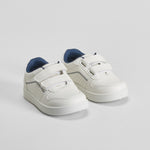 Deportiva con velcro bebé blanca y azul UTWO