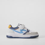 Deportiva basket low blanca y azul SEVEN FIVE