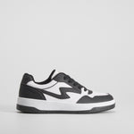 Deportiva basket low blanca y negra SEVEN FIVE