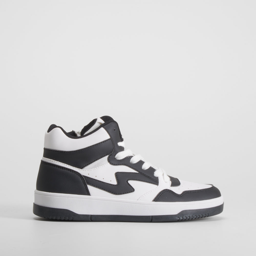 Deportiva basket blanca y negra SEVEN FIVE
