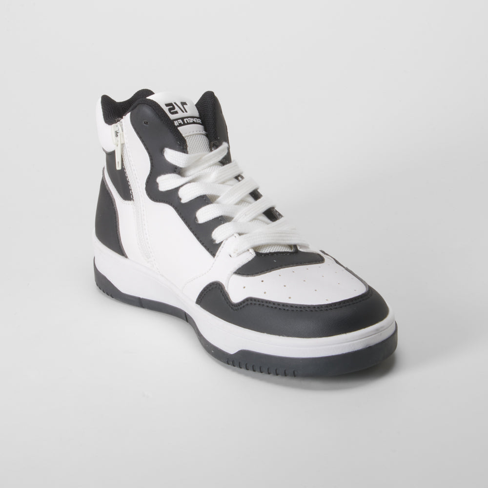 Deportiva basket blanca y negra SEVEN FIVE