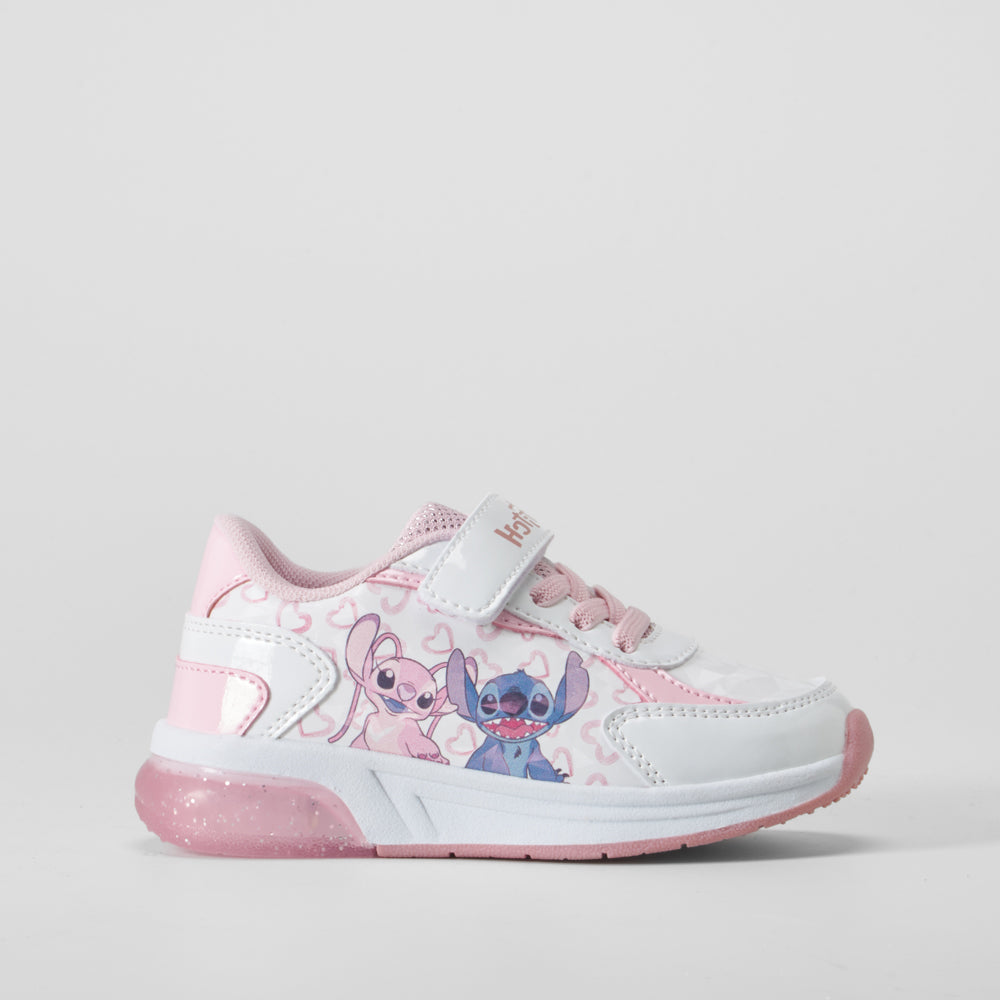 Deportiva de luces color blanco STITCH
