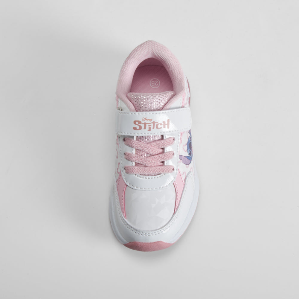 Deportiva de luces color blanco STITCH
