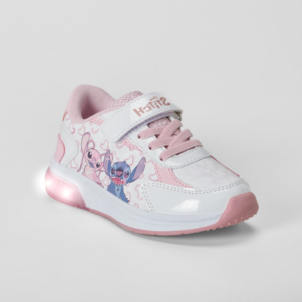 Deportiva de luces color blanco STITCH