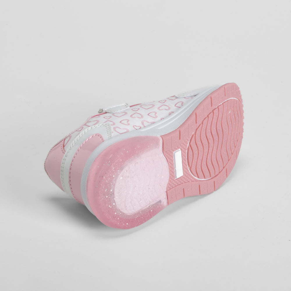 Deportiva de luces color blanco STITCH