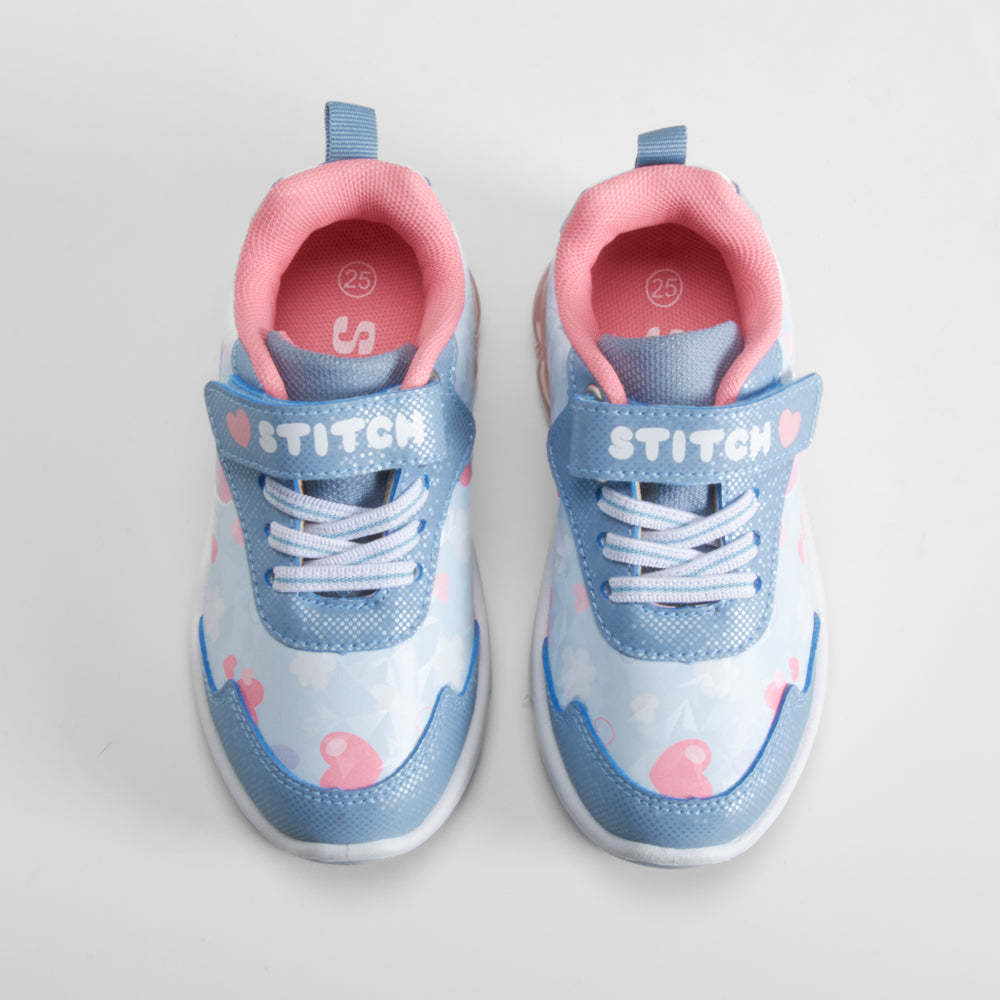 Deportiva de luces azul STITCH
