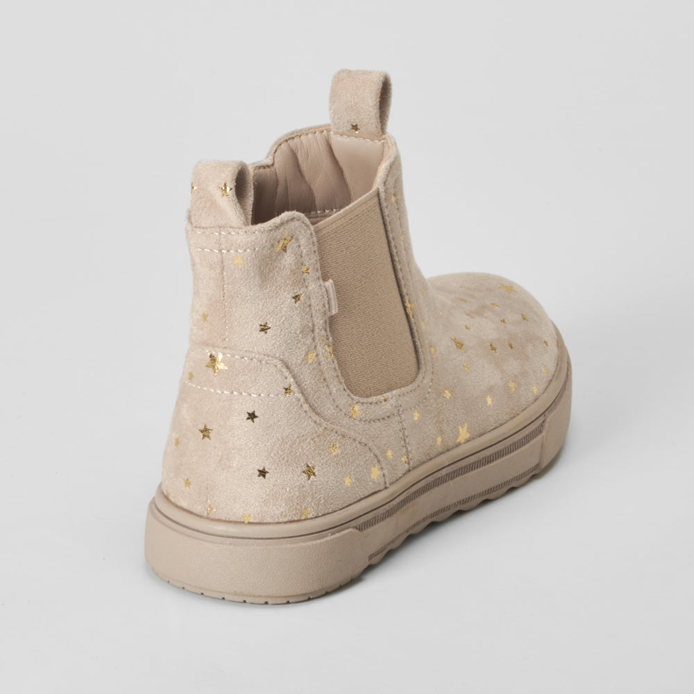 Botín plano elástico estrellas beige OH GIRL