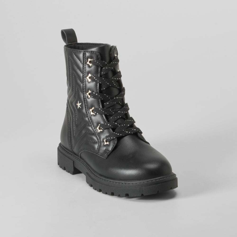 Bota estrella infantil negra OH GIRL