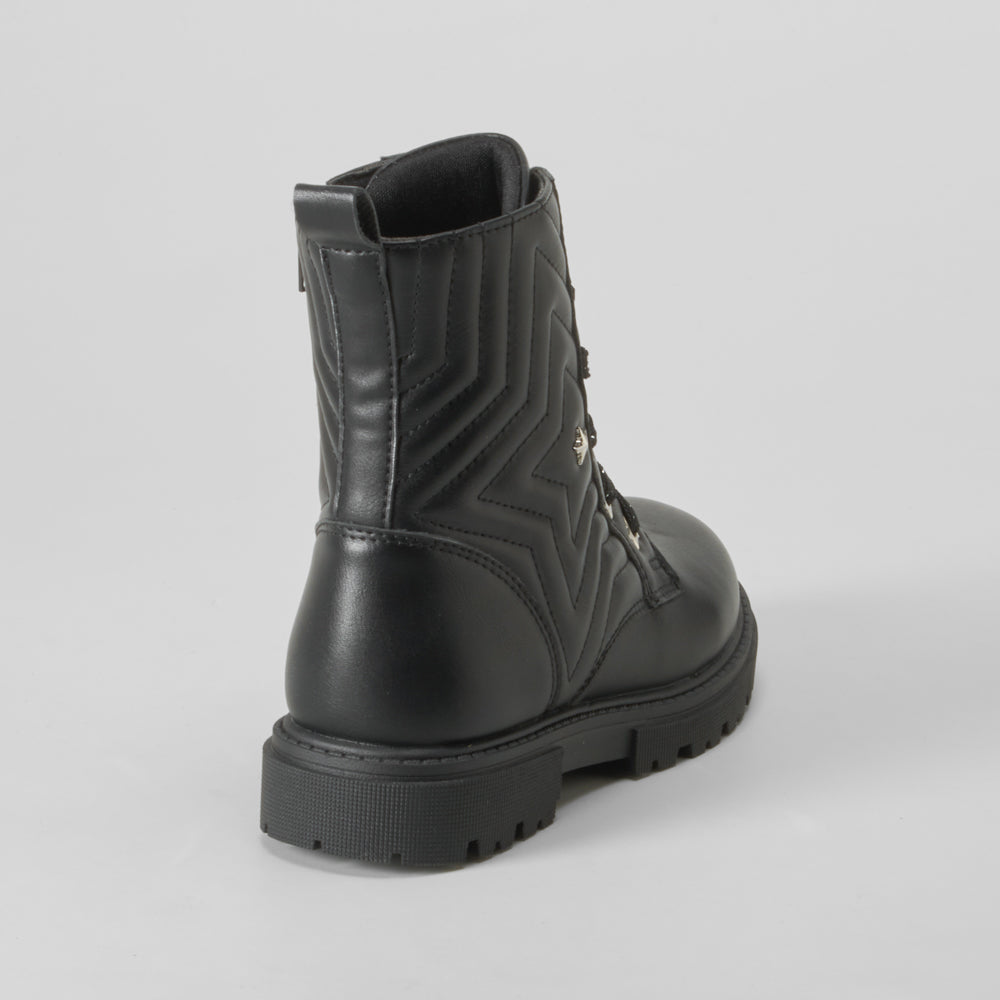 Bota estrella infantil negra OH GIRL