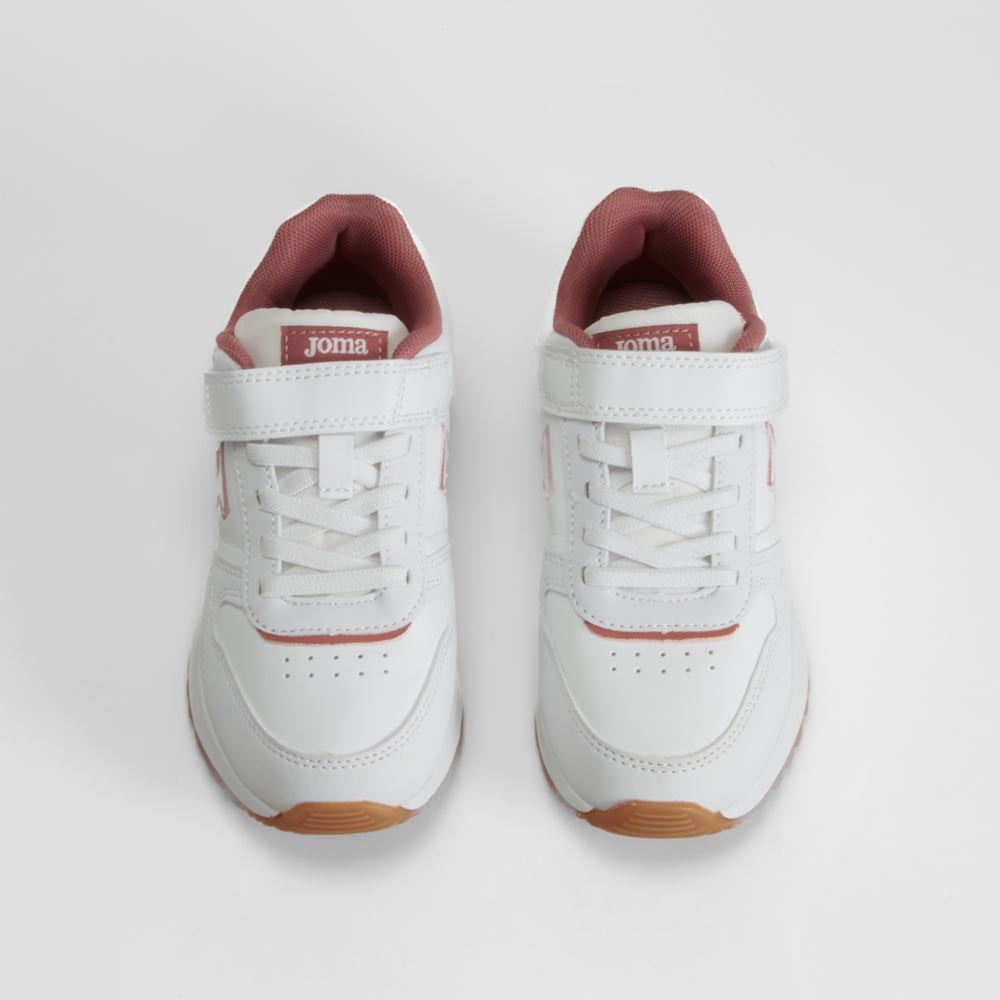 Deportiva Tornado blanca y rosa JOMA