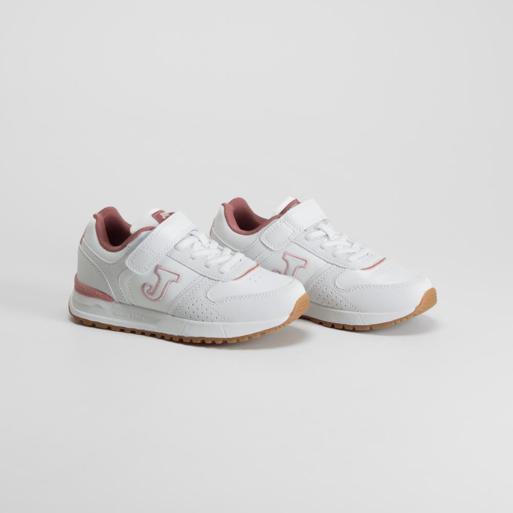Deportiva Tornado blanca y rosa JOMA