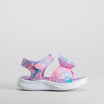 Sandalia deportiva mariposa rosa y lila SKECHERS