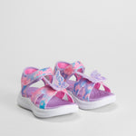 Sandalia deportiva mariposa rosa y lila SKECHERS
