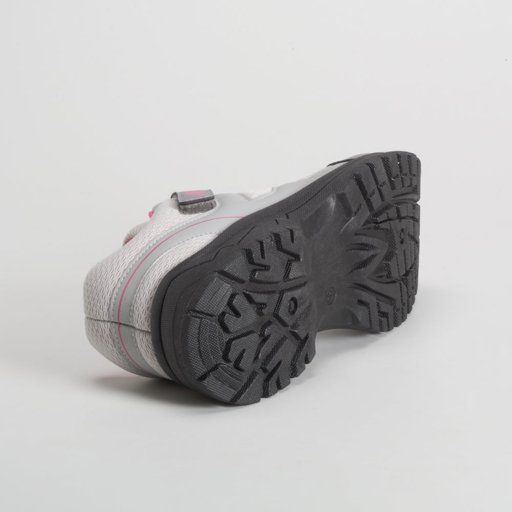 Deportiva trekking juvenil gris y rosa UTWO
