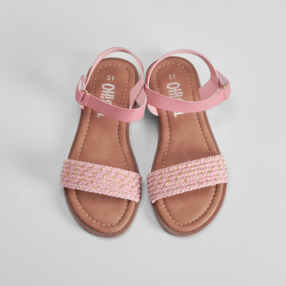Sandalia strass rosa OH GIRL