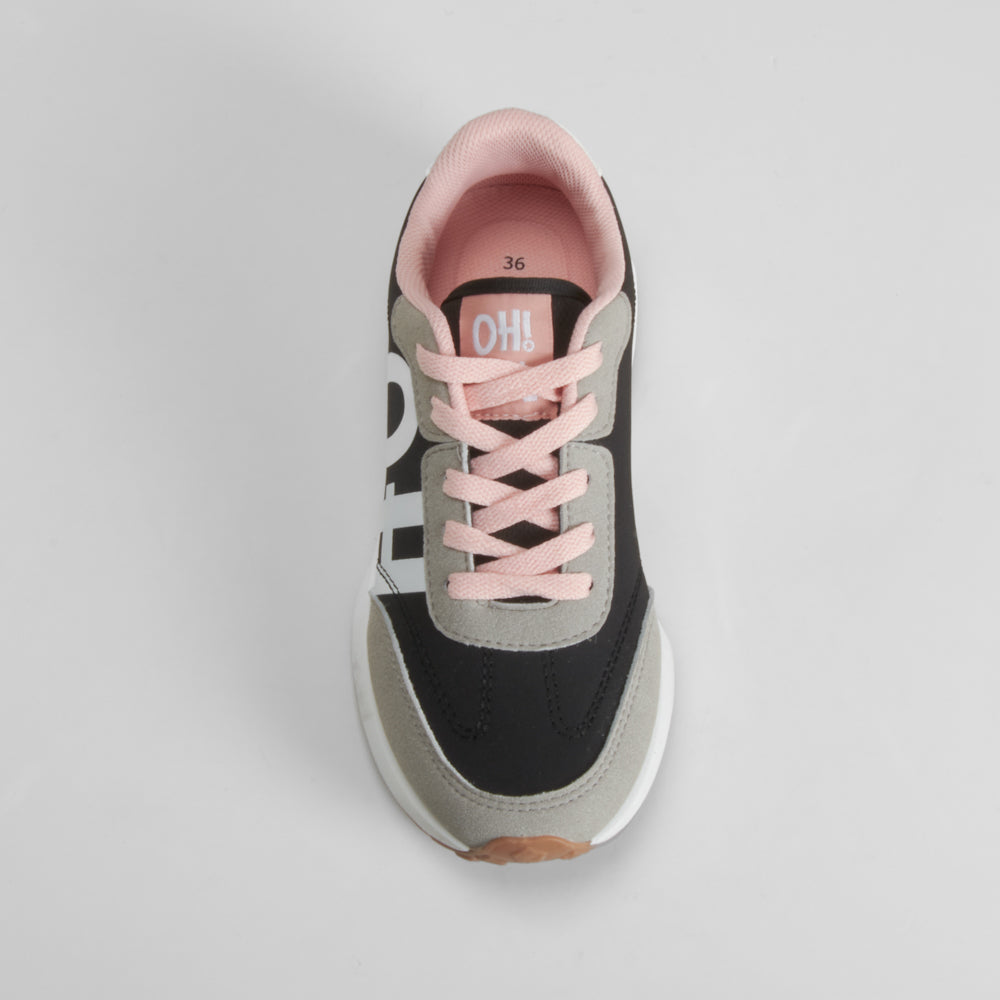 Deportiva retrojogging negra OH GIRL