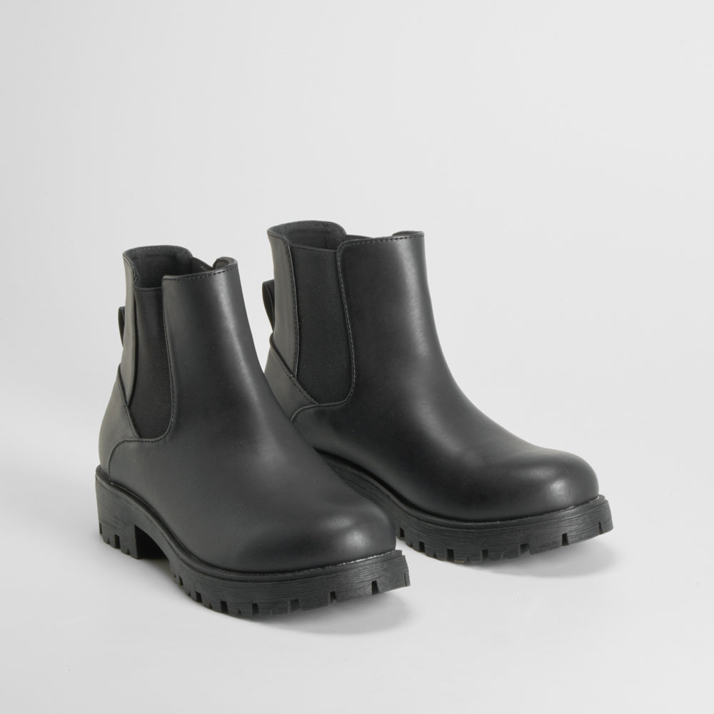 Botín plano chelsea negro OH GIRL